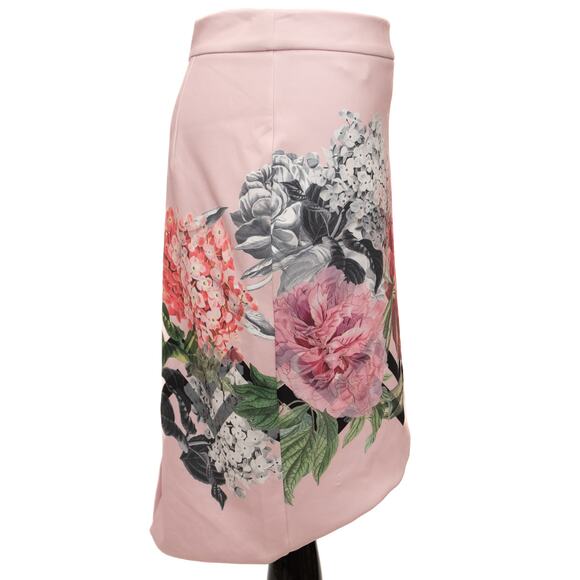 Ted Baker Pink Soella Palace Garden Floral Pencil Skirt Size 1 - Picture 4 of 10
